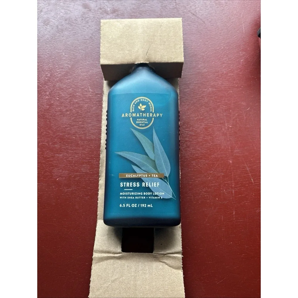 Bath & Body Works Stress Relief EUCALYPTUS & TEA Lotion Aromatherapy BBW RARE